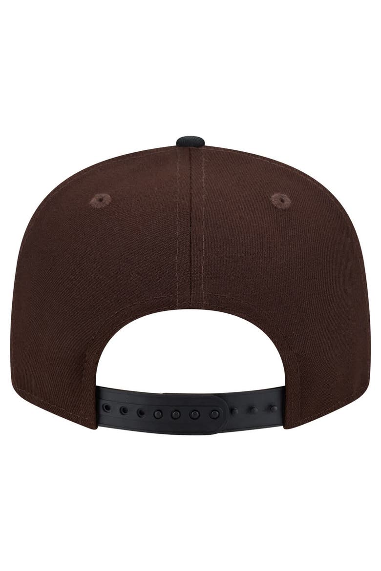 Men's New Era  Dark Brown New York Jets Burnt Wood Camo 9FIFTY Snapback Hat, Alternate, color, Dark Brown