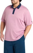 Reebok Big & Tall Contrast Solid Polo Shirt