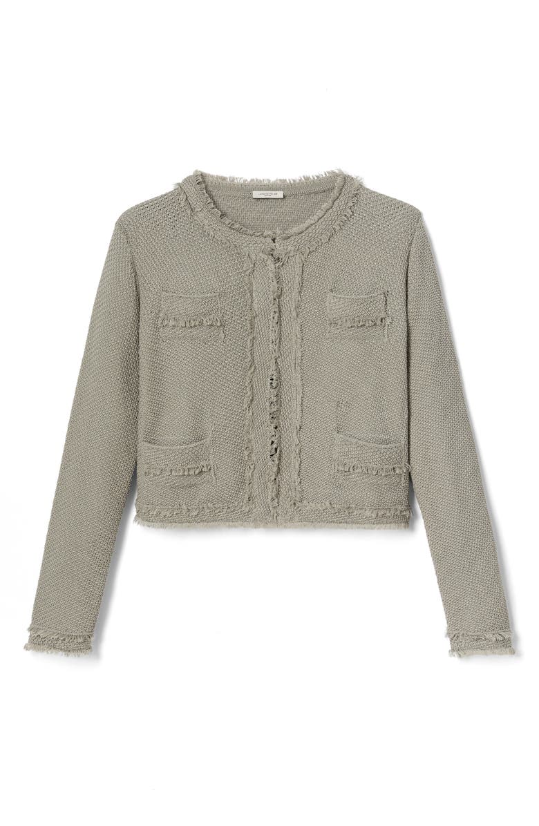 Lafayette 148 New York Textured Stitch Crop Jacket, Alternate, color, 