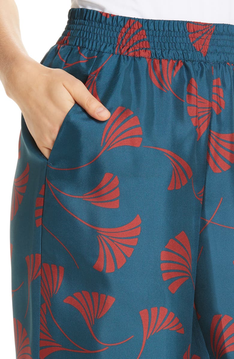 Lafayette 148 New York Hester Silk Wide Leg Pants, Alternate, color, 