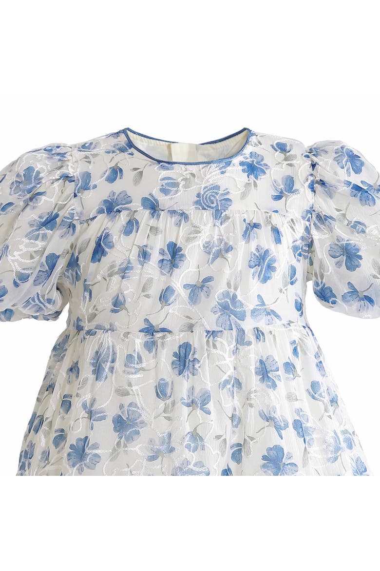 Feadow Tiered Floral Dress, Alternate, color, Blue