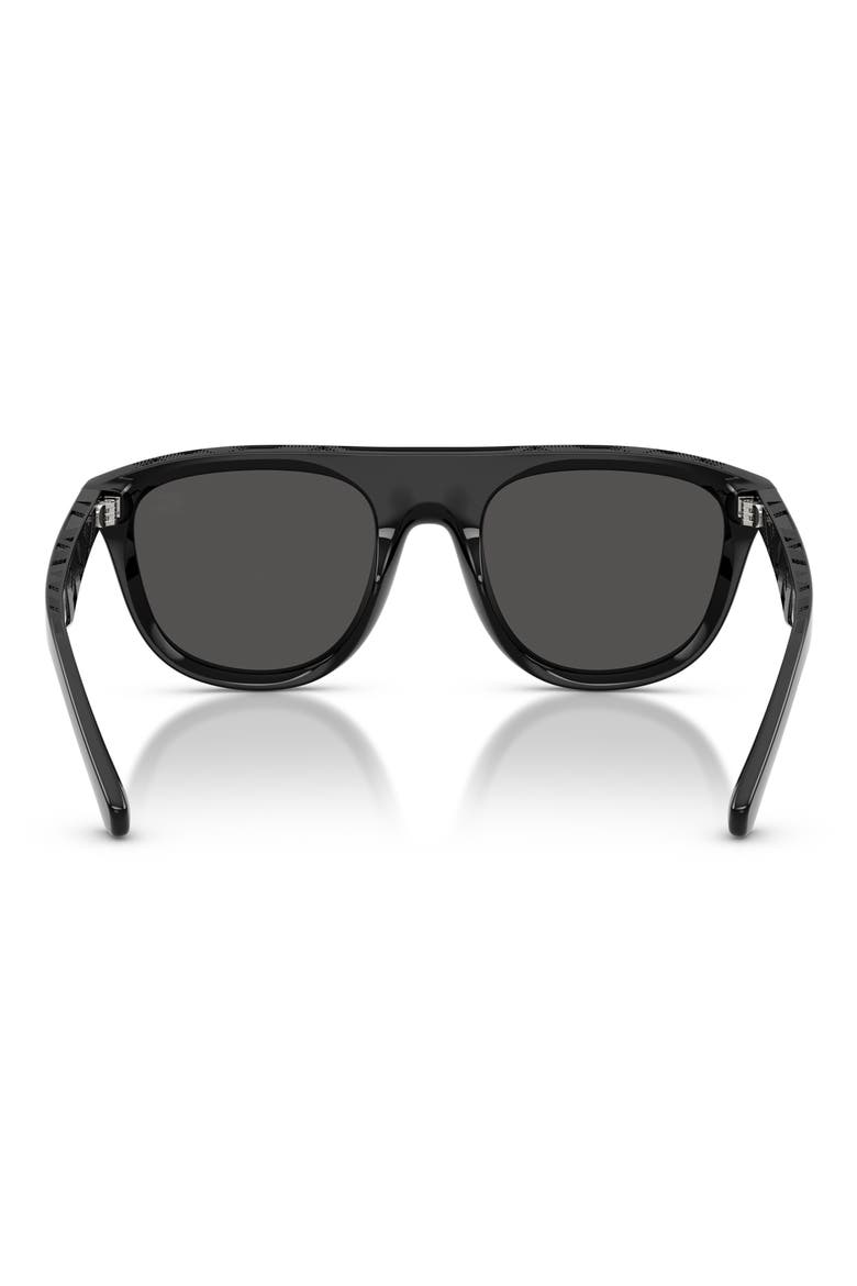 55mm Square Sunglasses, Alternate, color, BLACK / DARK GREY