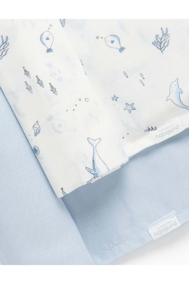 Muslin Wrap 2 Pack, Alternate, color, Pale Blue Nautical