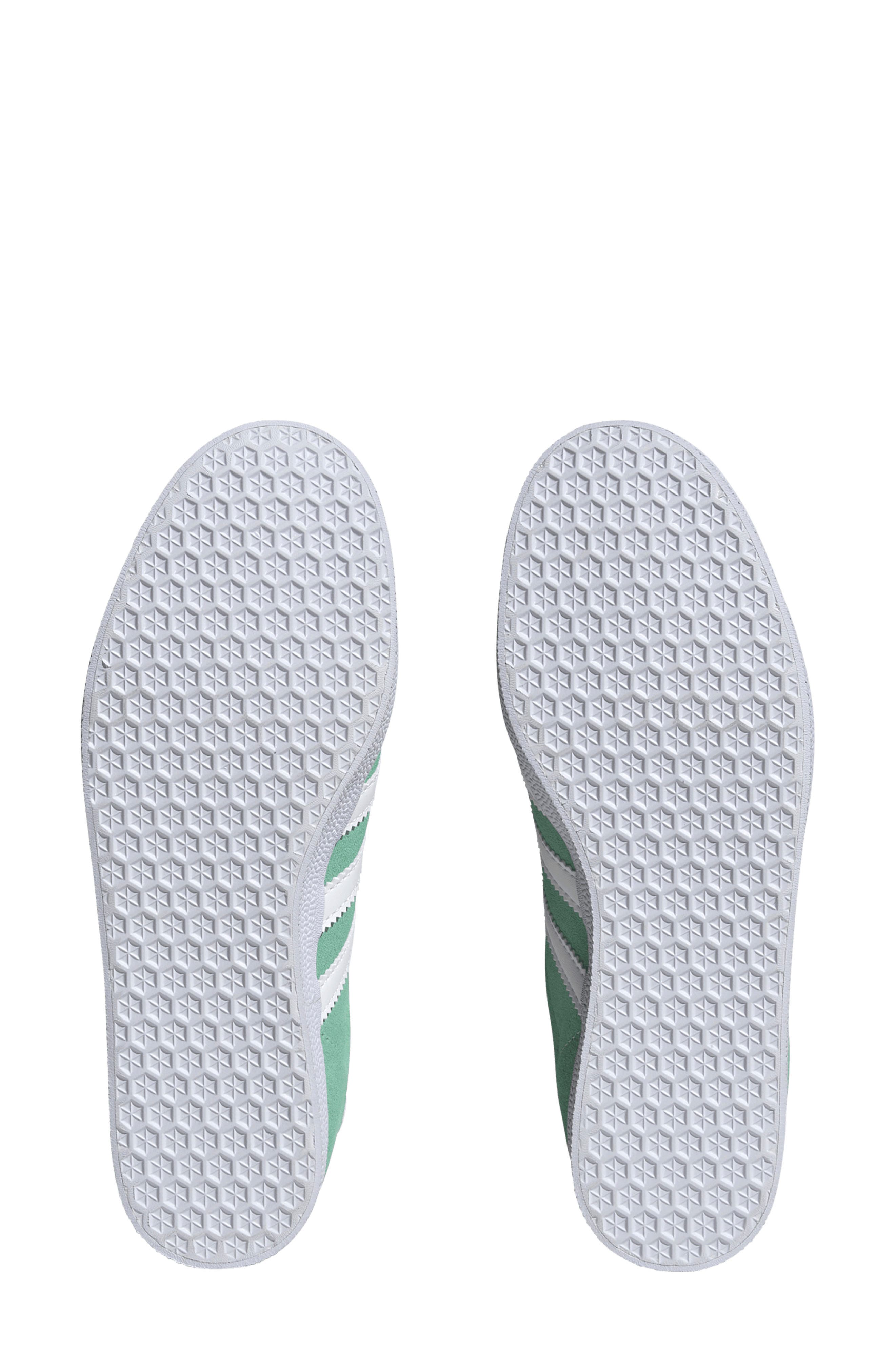 adidas Gazelle Sneaker, Alternate, color, Mint/ White/ Gold Metallic