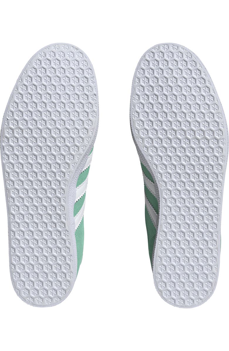 adidas Gazelle Sneaker, Alternate, color, Mint/ White/ Gold Metallic