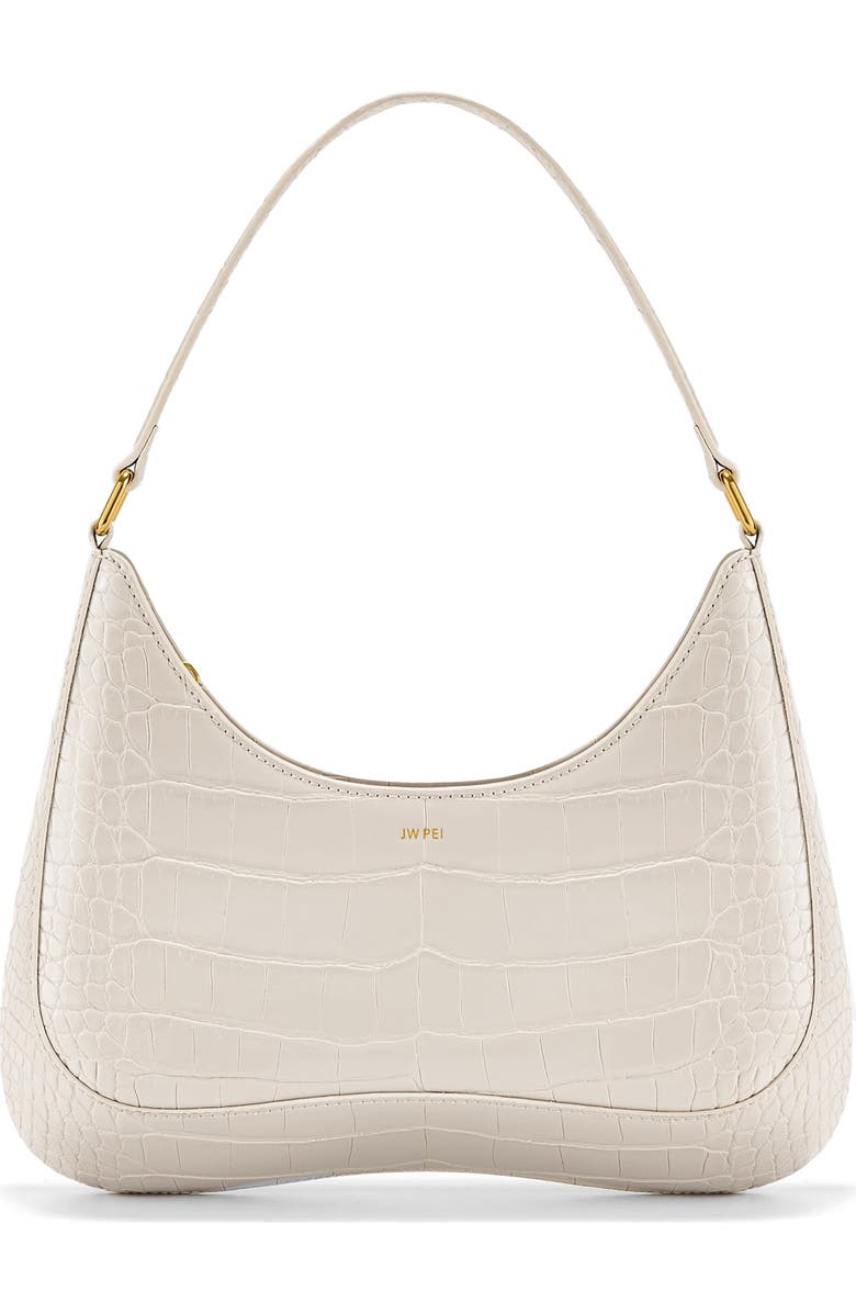 JW PEI Ruby Croc Embossed Shoulder Bag, Main, color,