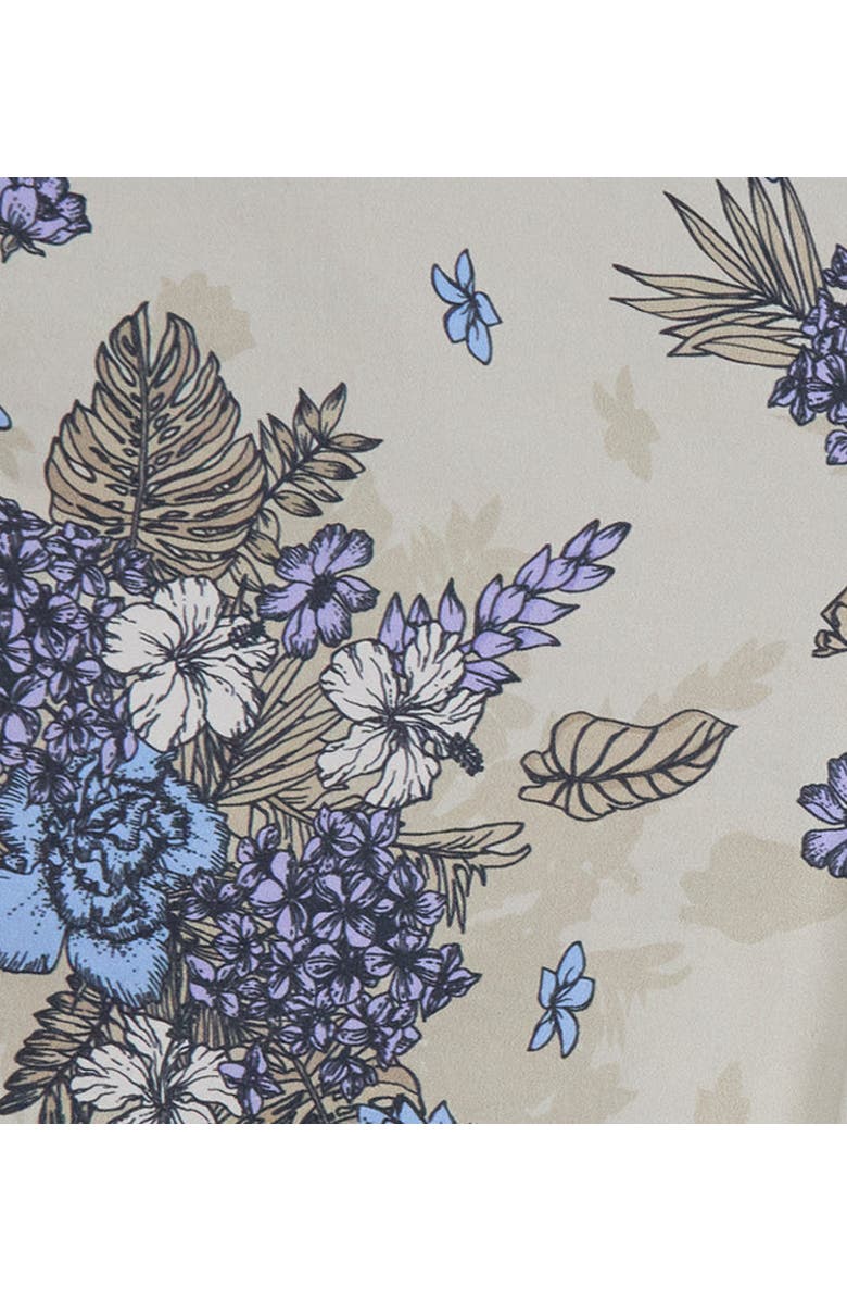 Lords of Harlech Clumped Floral Mens Flat Front Short, Alternate, color, Clumped Floral Natural