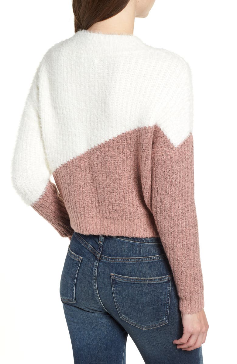 Bishop + Young Diagonal Colorblock Sweater, Alternate, color, 