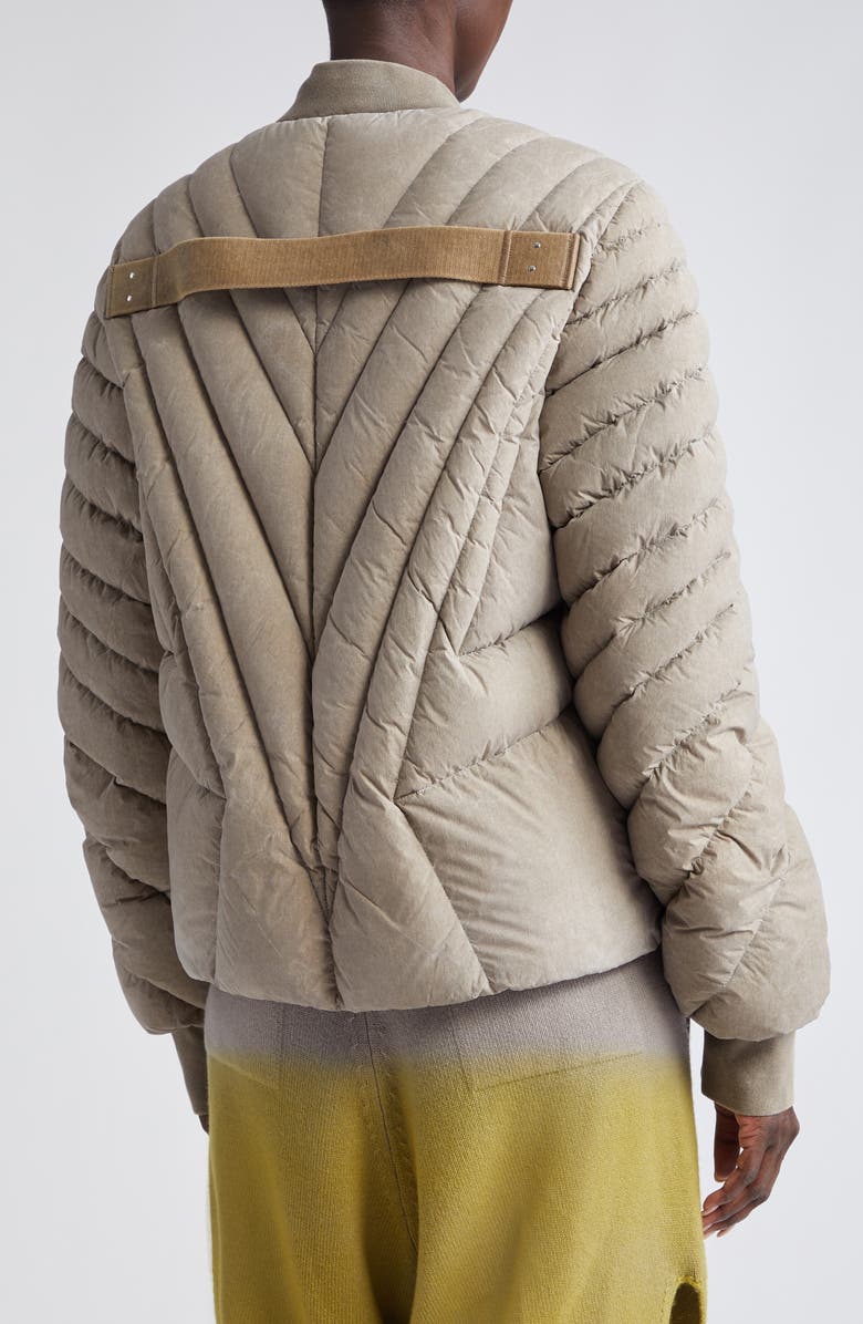 Rick Owens x Moncler Radiance Down Flight Jacket, Alternate, color, 