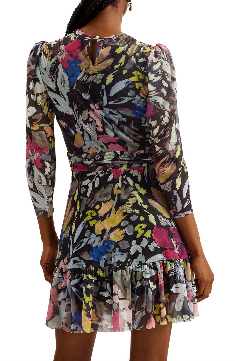 Ted Baker London Payslyy Floral Fit & Flare Minidress, Alternate, color,
