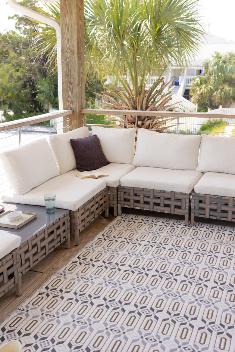 Moroccan Rug, Alternate, color, Cool Silver - 5'x8'
