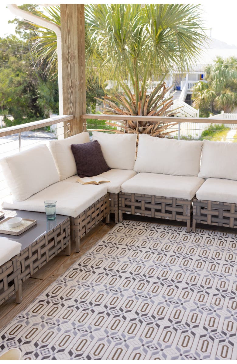 Mad Mats Moroccan Rug, Alternate, color, Cool Silver - 6'X9'