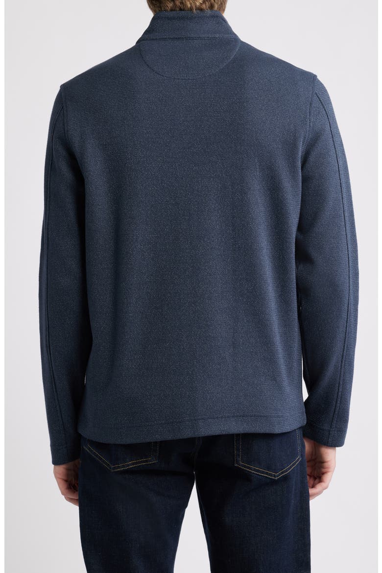 Sueded Mixed Media Jacket, Alternate, color, NAVY