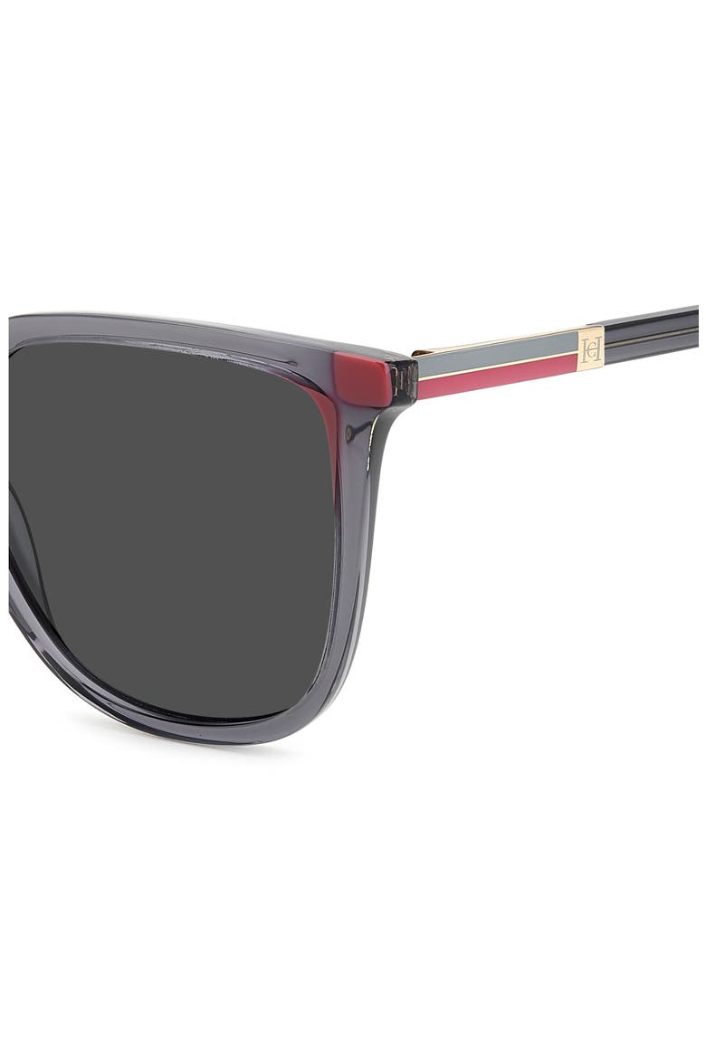 54mm Rectangular Sunglasses, Alternate, color, GREY PINK/ GREY