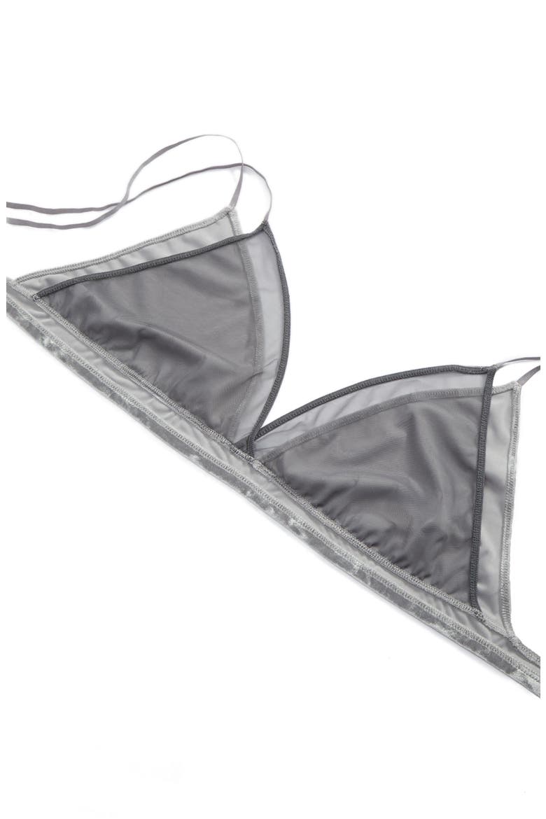 Velvet Underground Bralette, Alternate, color, SILVER