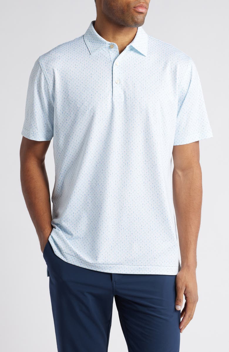 Peter Millar Pina Skullada Performance Jersey Polo, Main, color, 