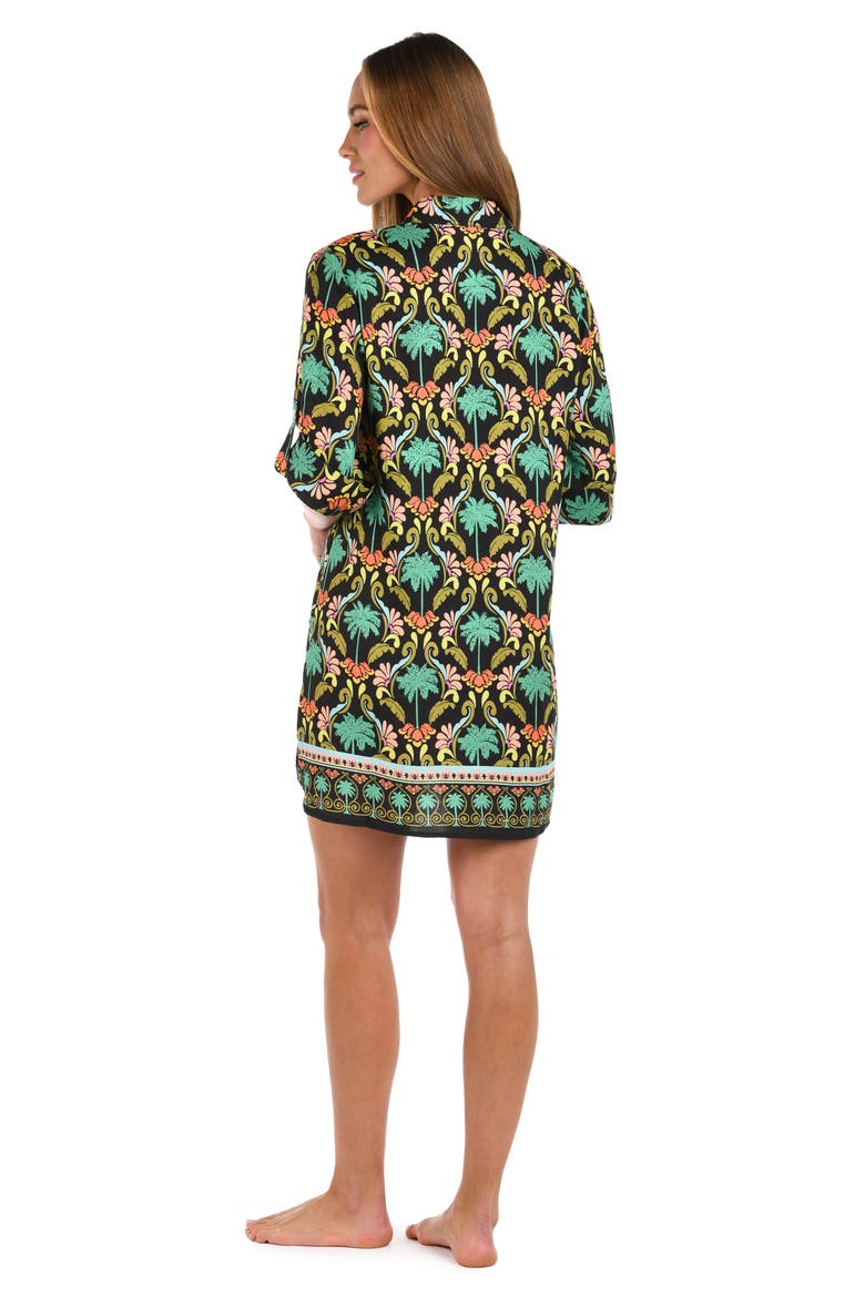 Mirage Resort Cover-Up Tunic, Alternate, color, BLACK MULTI