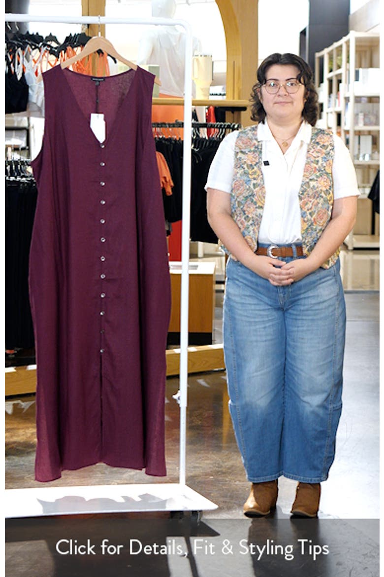 Islet Linen Blend Maxi Dress video