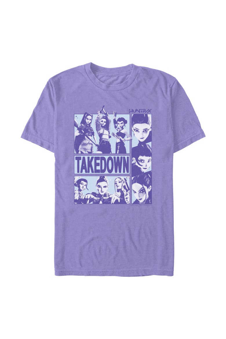 Men's Takedown Huntrix Logo Short Sleeve Graphic T-Shirt, Main, color, Violet