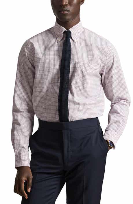 Classic Fit Check Cotton Poplin Button-Down Shirt