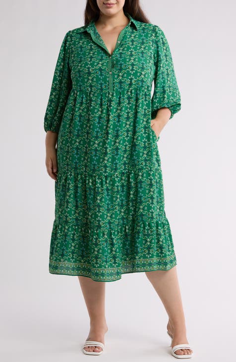 Women s 3 4 Sleeve Plus Size Dresses Nordstrom Rack