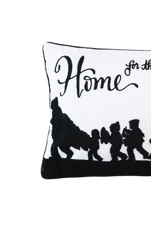 C & F Home C&f Home Home For Holidays Tufted Christmas Throw Pillow, 14" X 22" In Black