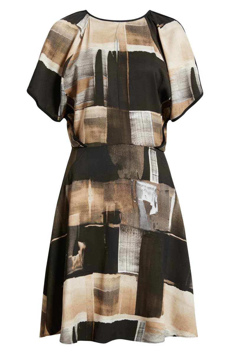 BOSS Divalia Abstract Print, Alternate, color, Black/ Grey Multi