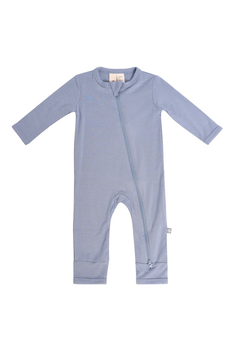 Zip-Up Romper, Main, color, SLATE