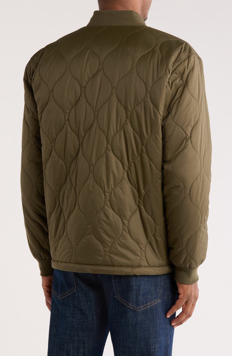 14th & Union Quilted Bomber Jacket, Alternate, color, Olive Night
