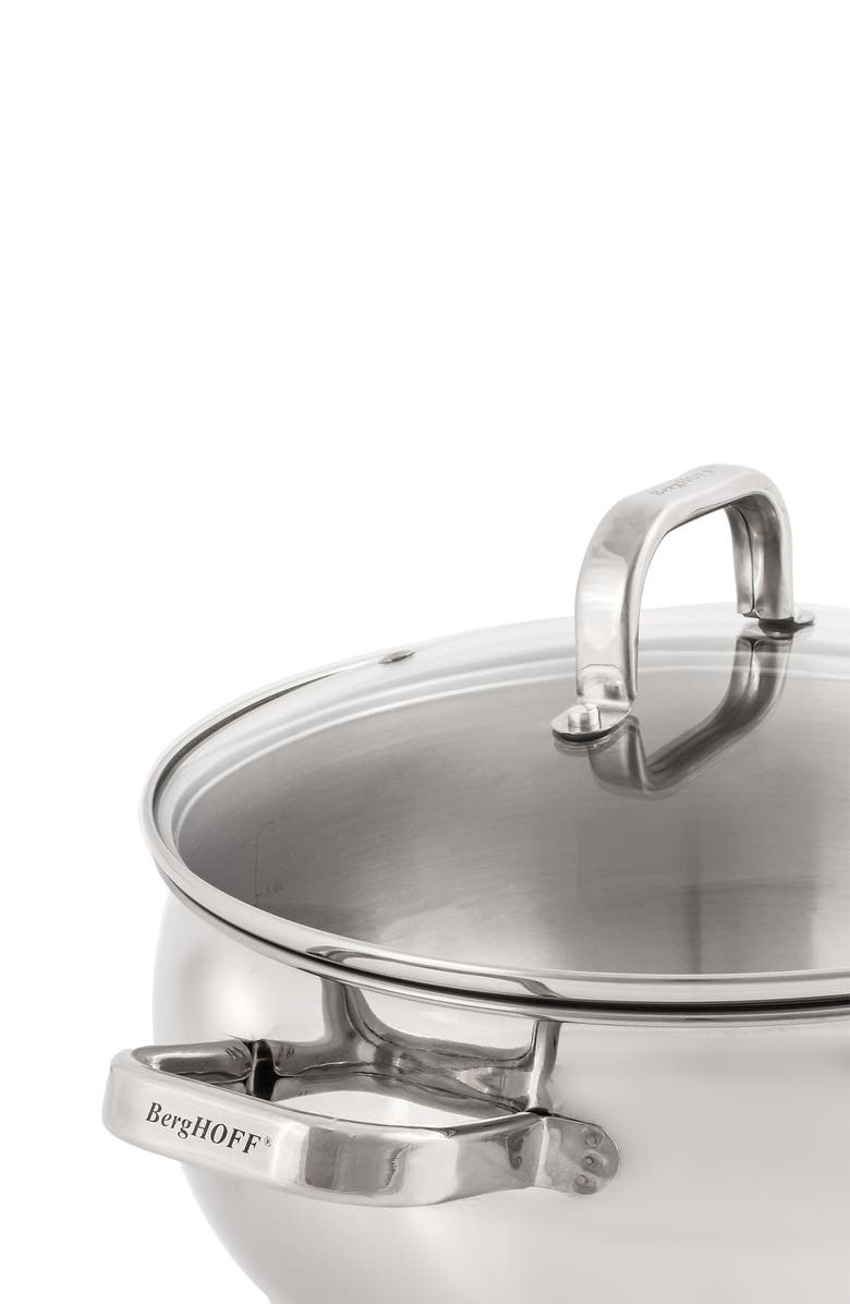 BergHOFF Stainless Steel 5.5 Qt. Stock Pot, Alternate, color, 