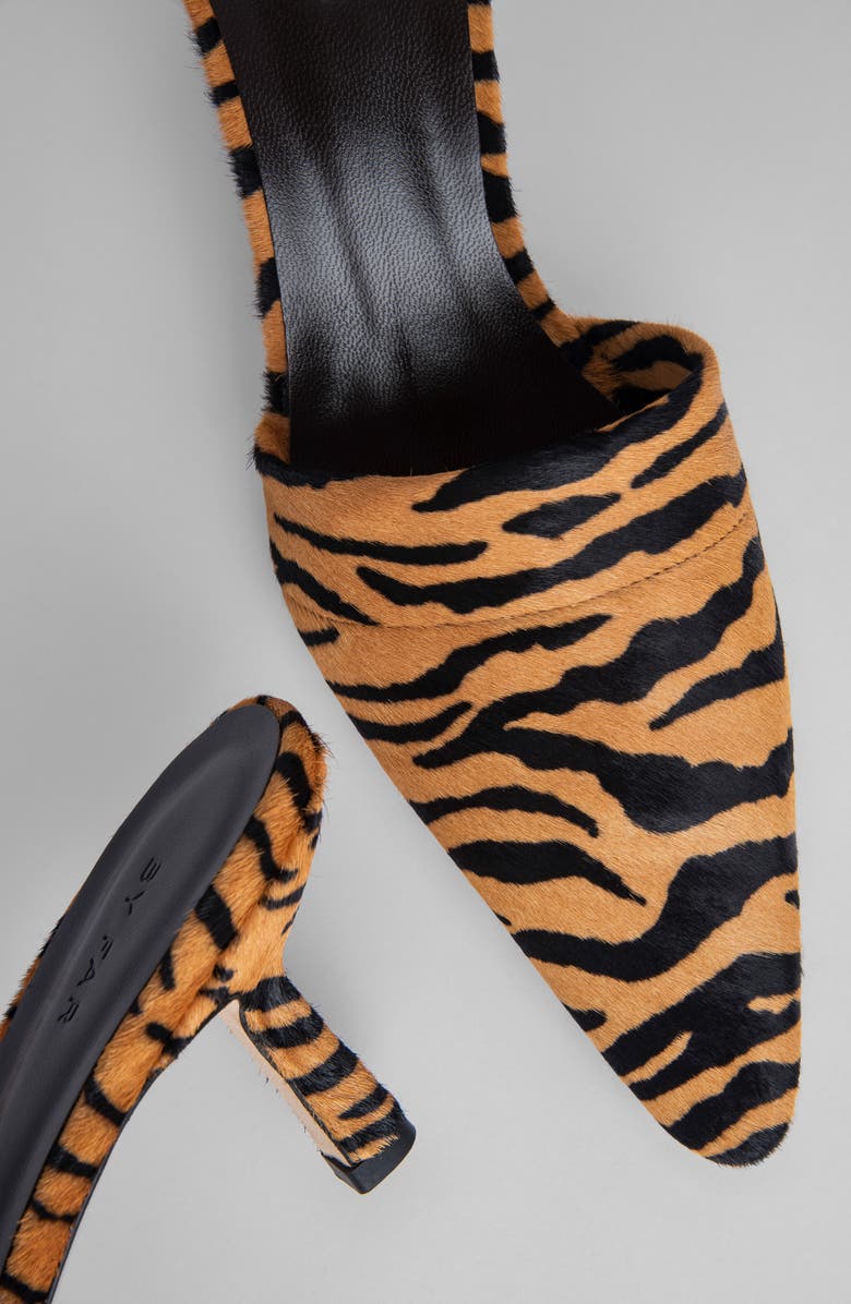 By Far Cynthia Genuine Calf Hair Pointed Toe Mule, Alternate, color,