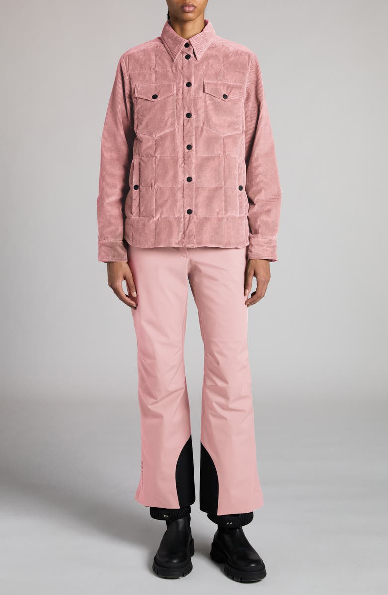 Moncler Grenoble Paulet Corduroy Quilted Shirt Jacket, Alternate, color, 