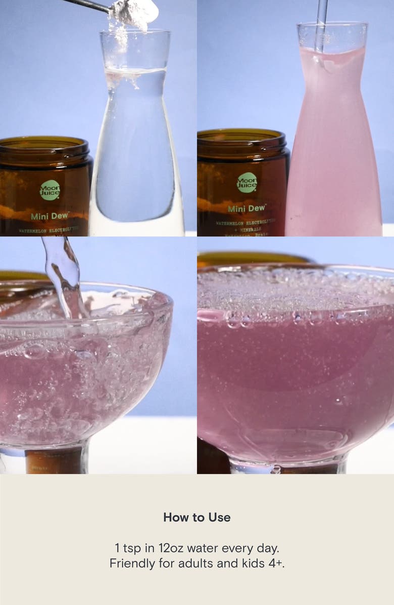 Moon Juice Mini Dew<sup>™</sup> Watermelon Electrolytes + Minerals Dietary Supplement, Alternate, color, 