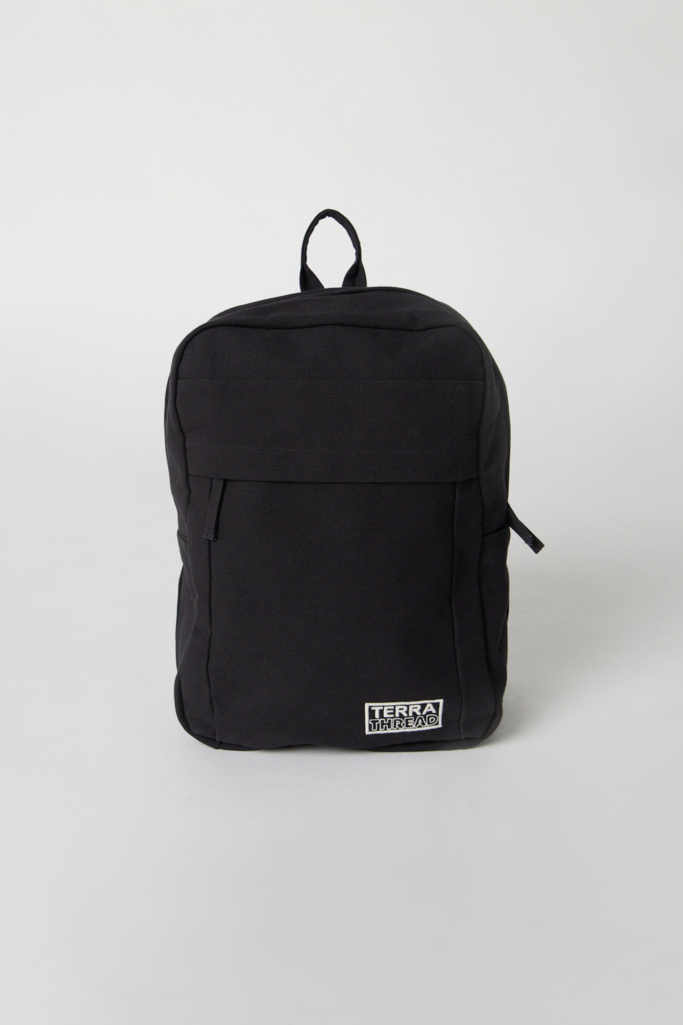 Terra Thread Organic Cotton Backpack, Main, color, Ivory Black