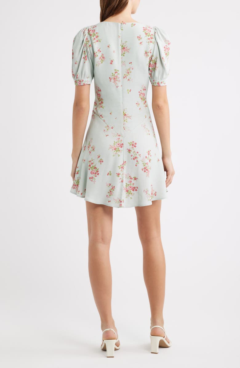 Reformation Naira Puff Sleeve Minidress, Alternate, color, Dama