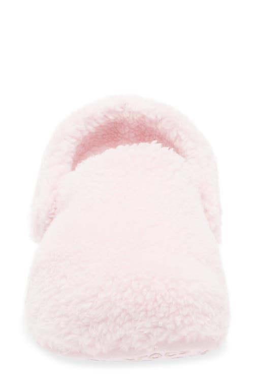 Crocs Classic Cozzzy Faux Fur Slipper Clog In Pink