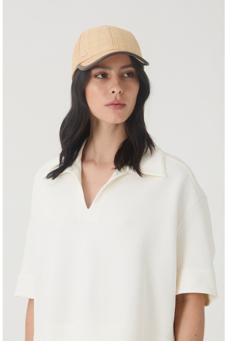 Lo UPF 50+ Raffia Baseball Cap, Alternate, color, NATURAL