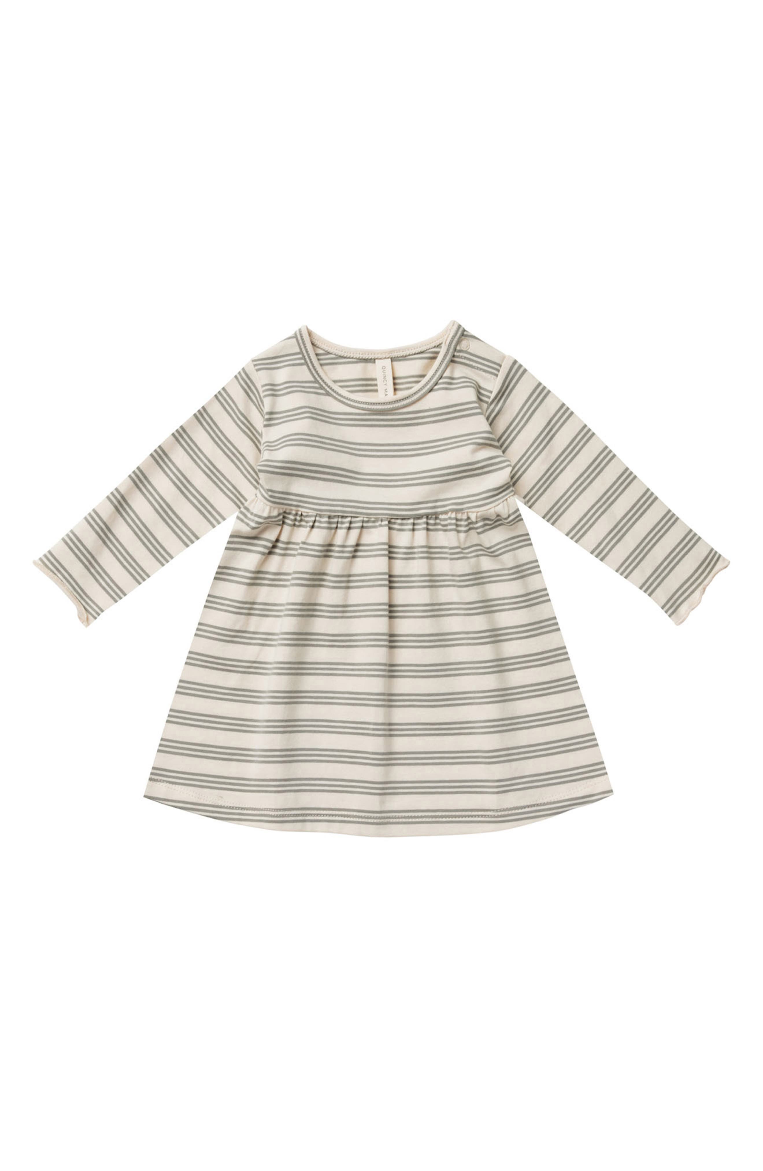 QUINCY MAE Organic Cotton Long Sleeve Dress