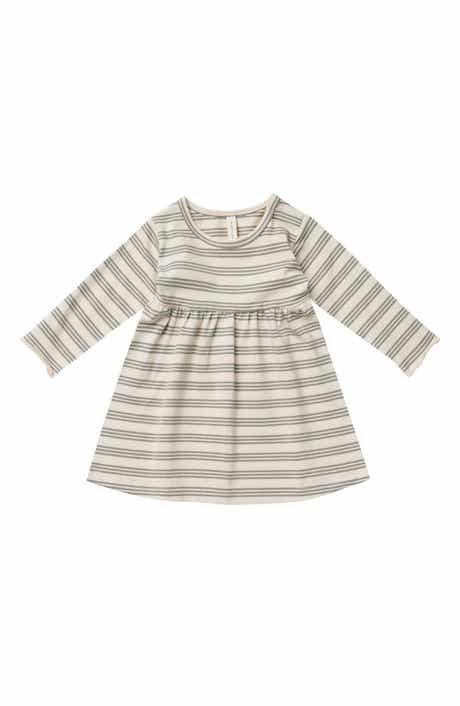 QUINCY MAE Organic Cotton Long Sleeve Dress