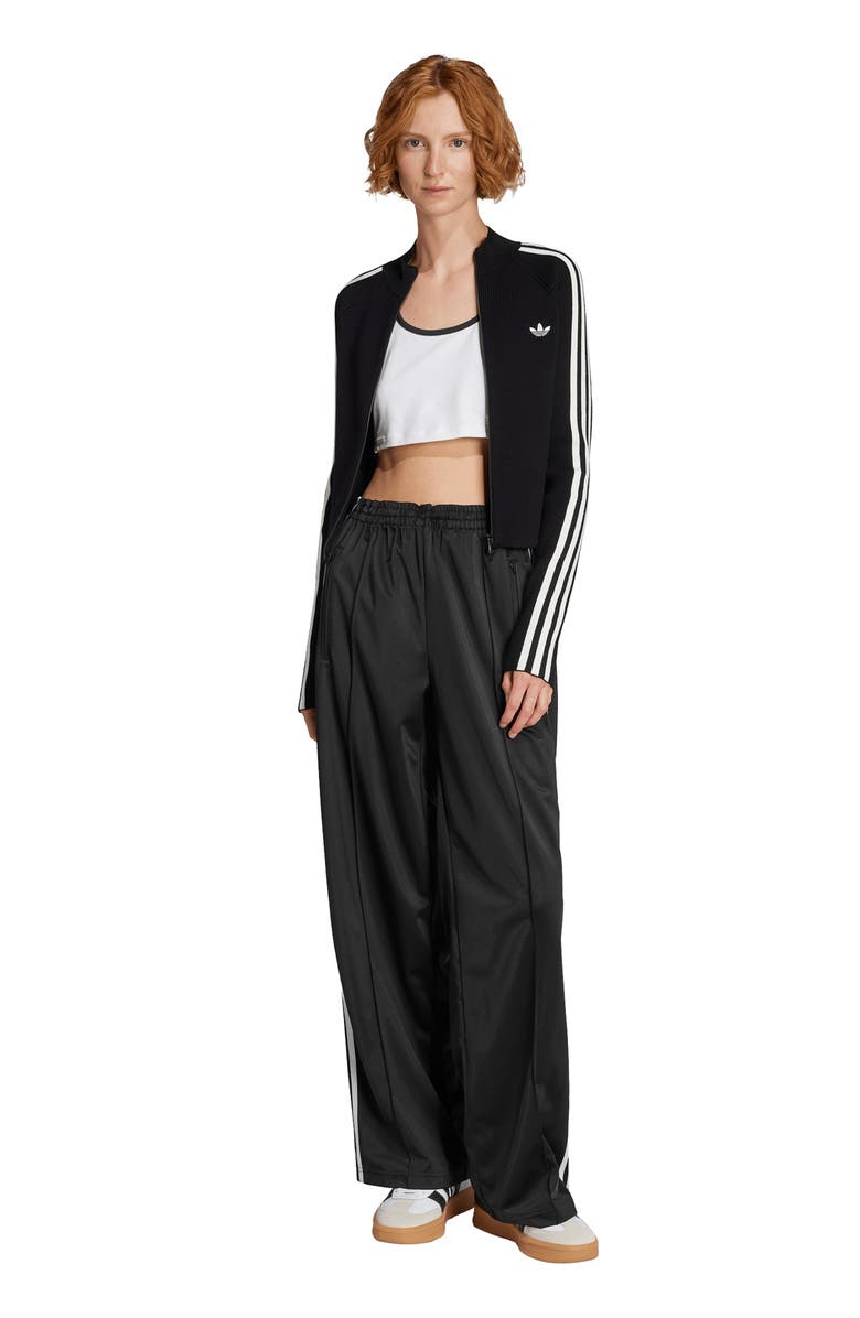 adidas 3-Stripes Slim Knit Track Jacket, Alternate, color, 