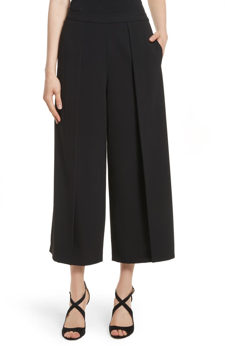 Alice + Olivia Larissa Open Pleat Gauchos, Main, color, 