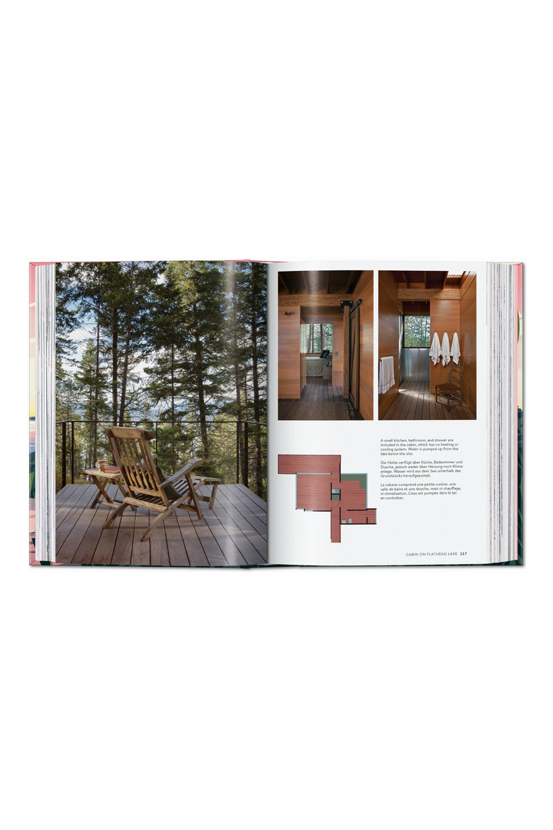 Cabins 45th ed English French German Book, Alternate, color, Green