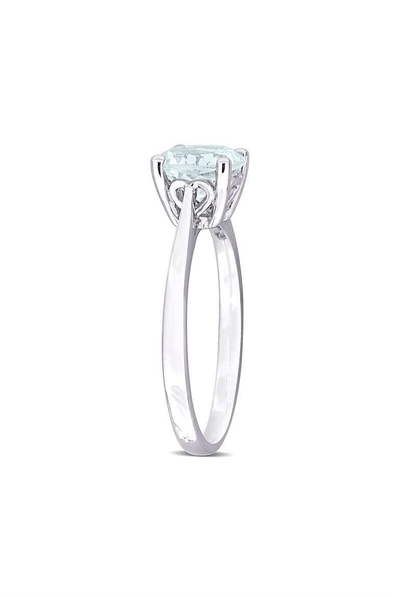 Aquamarine Solitaire Ring, Alternate, color, BLUE
