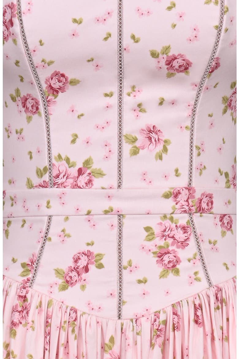 Ysabella Floral Maxi Sundress, Alternate, color, PINK VINTAGE