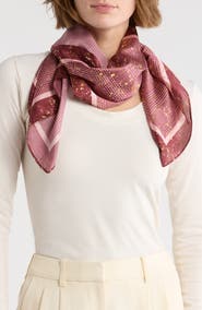 Steve Madden Powell Plaid Shine Square Scarf