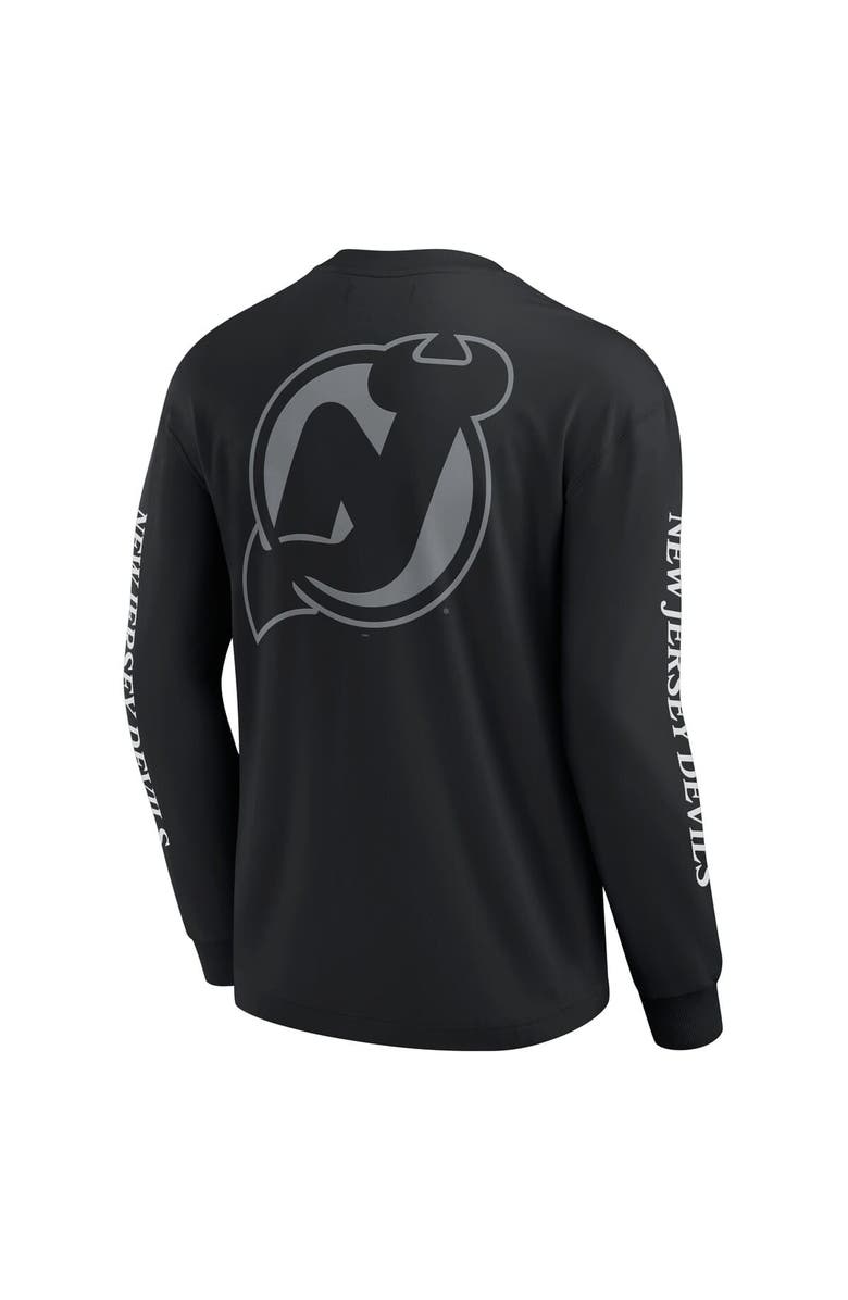 FANATICS Men's Fanatics Black New Jersey Devils Elements Strive Long Sleeve T-Shirt, Alternate, color, Black