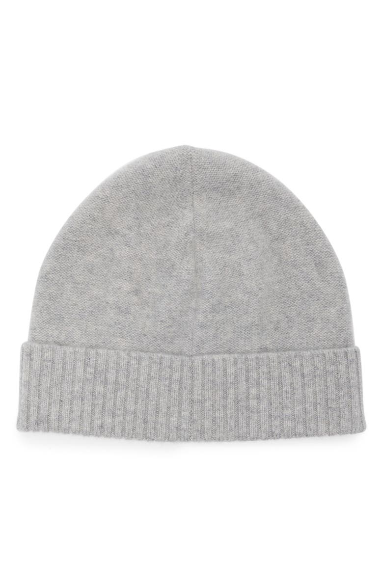 Vince Boiled Cashmere Cuff Beanie, Main, color, Heather Grey