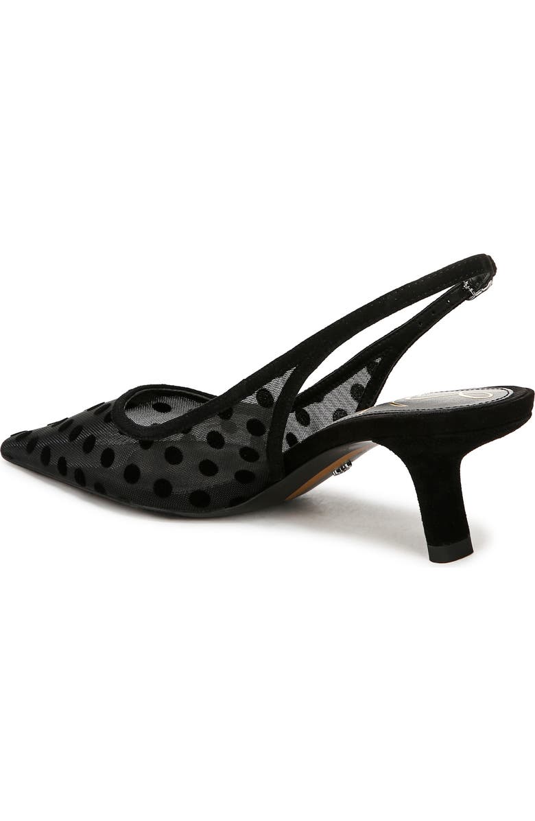 Sam Edelman Bianka Slingback Mesh Pointed Toe Pump, Alternate, color, Black