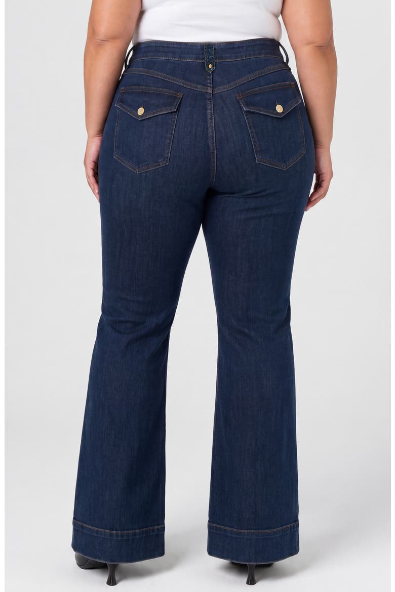 Hannah Flare Leg Jeans, Alternate, color, DUSKWOOD BLUE