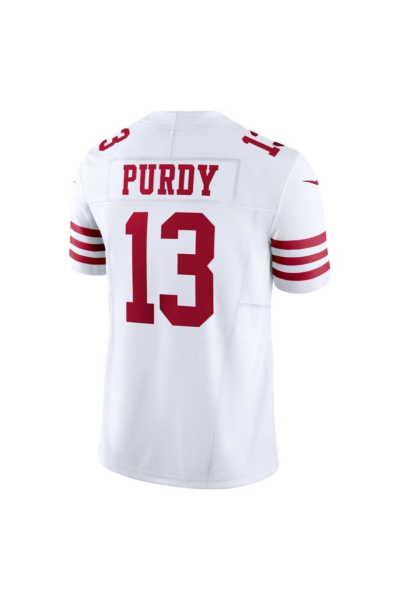 Men's Nike Brock Purdy White San Francisco 49ers Vapor F.U.S.E. Limited Jersey, Alternate, color, White